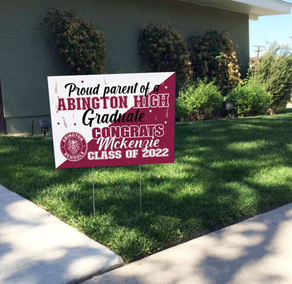AHS Graduation Lawn Sign