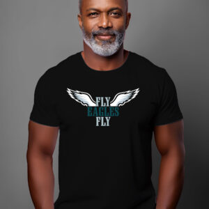 Fly Eagles Fly Wings Graphic T-Shirt